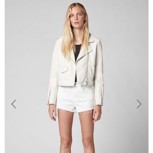 BlankNYC white leather jacket